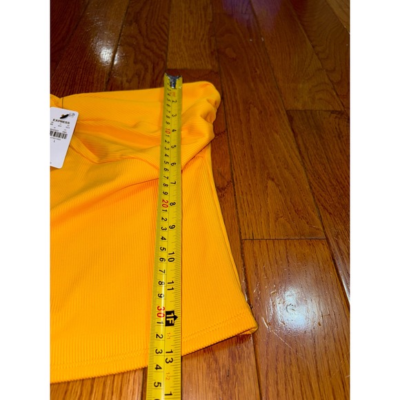 Express Body Contour High Compression Ribbed Tube Top Twisted Sweetheart Large - Picture 7 of 8